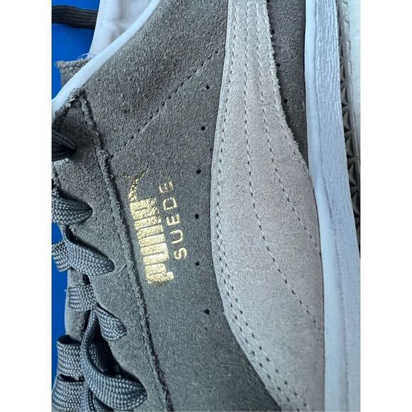 PUMA Unisex Suede Classic XXI Sneakers Steel Gray/White Men's Size 12 - Picture 8 of 8